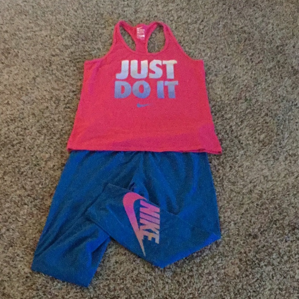 Nike leggings and tank top